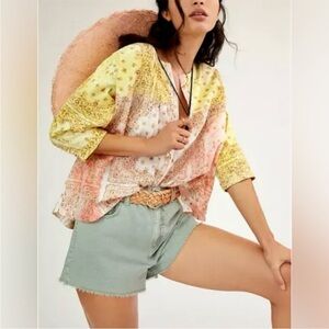 𝅺anthropologie Pilcro The‎ Tavi Buttondown Shirt Size Small